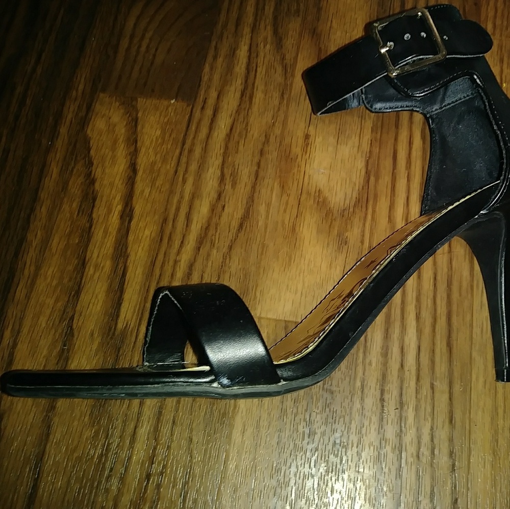 Ankle strap stiletto heels